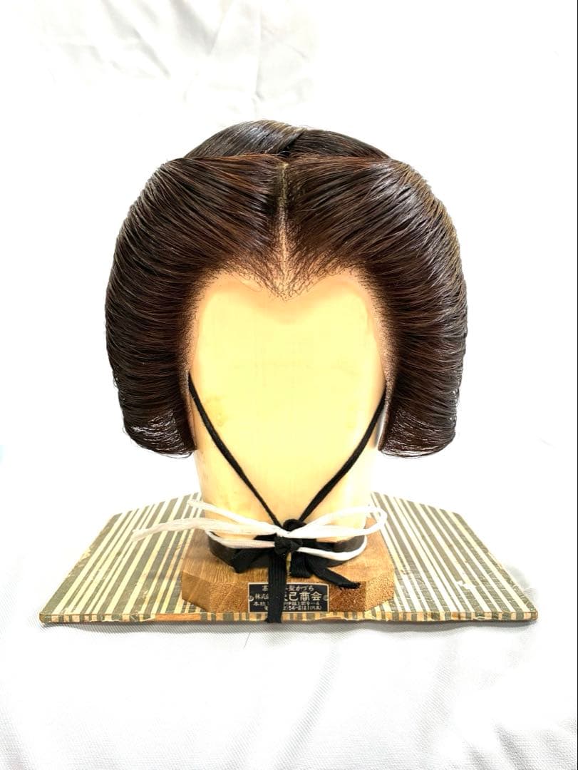 辰巳7号、前割れ、中古舞踊かつら、日本髪かつら、大衆演劇かつら、ケース付き