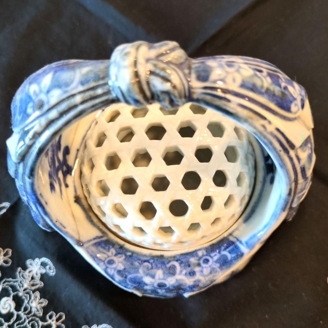 香炉　三川内焼　伝統工芸品　　　茶道　献上品