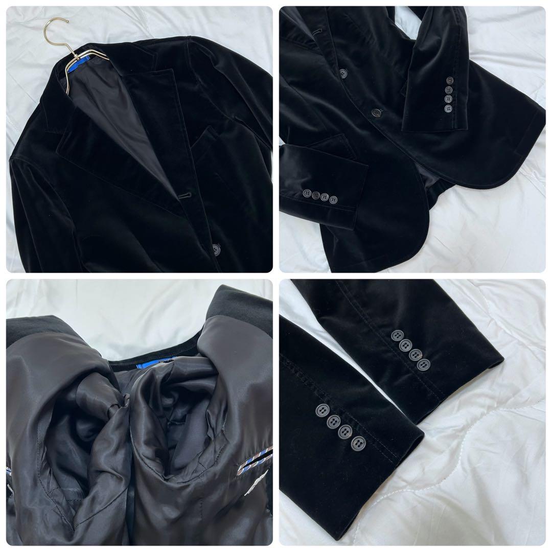 美品 PaulSmith ポールスミス 光沢 ベロア スーツ セットアップ M