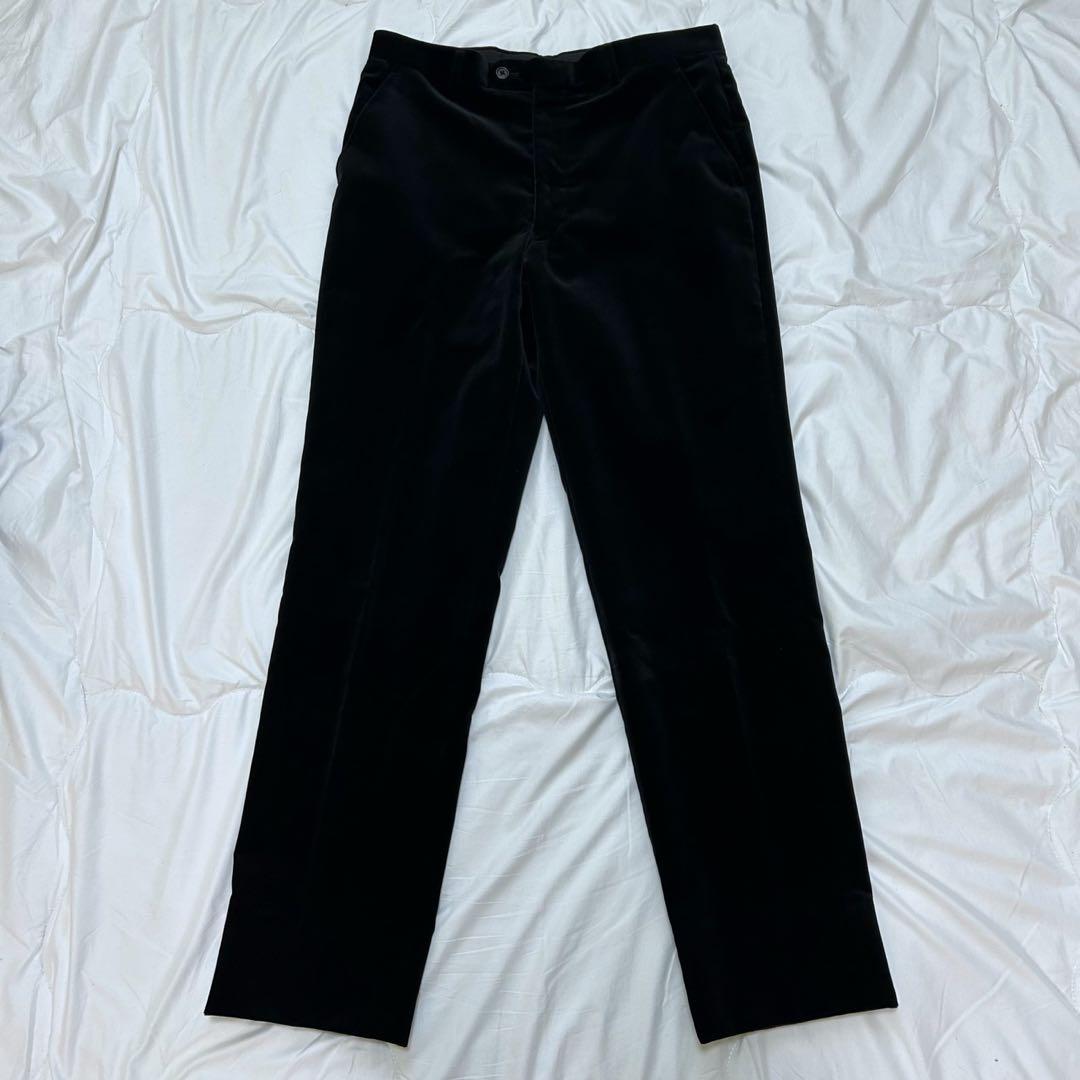 美品 PaulSmith ポールスミス 光沢 ベロア スーツ セットアップ M