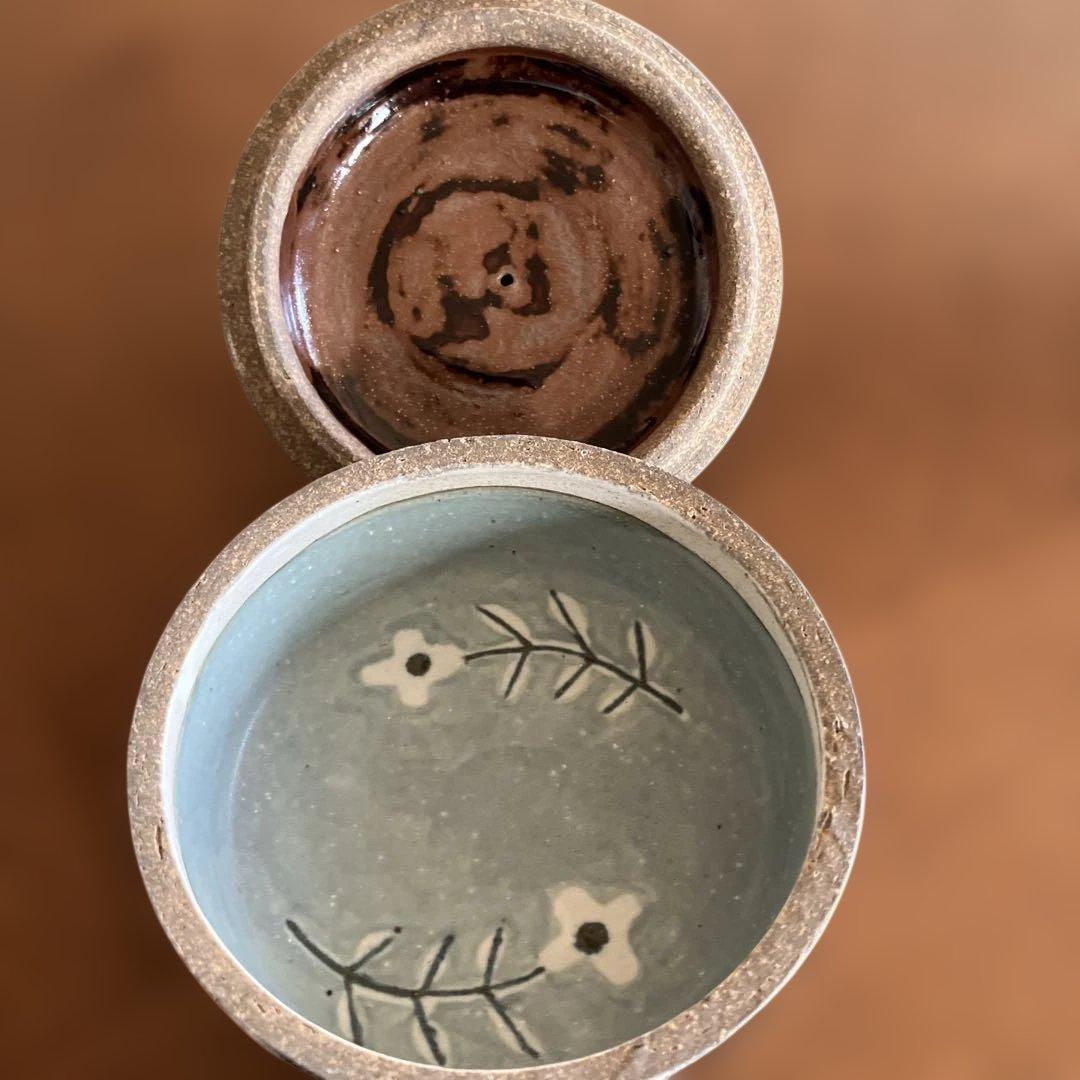 香月舎　天使の蓋物　器