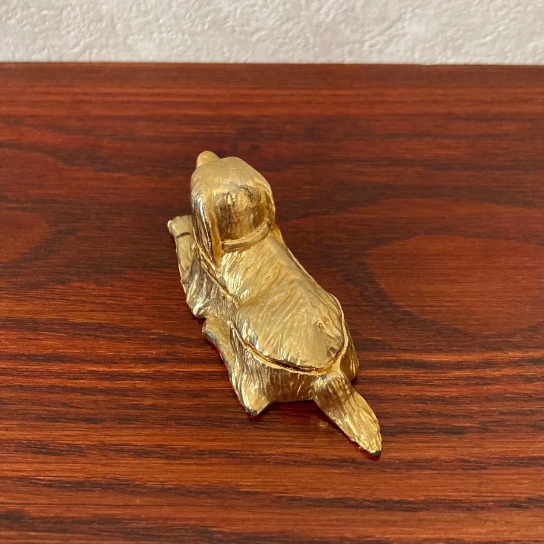 金の犬　ジュエリーケース　小物入れ　ドイツ　ヴィンテージ