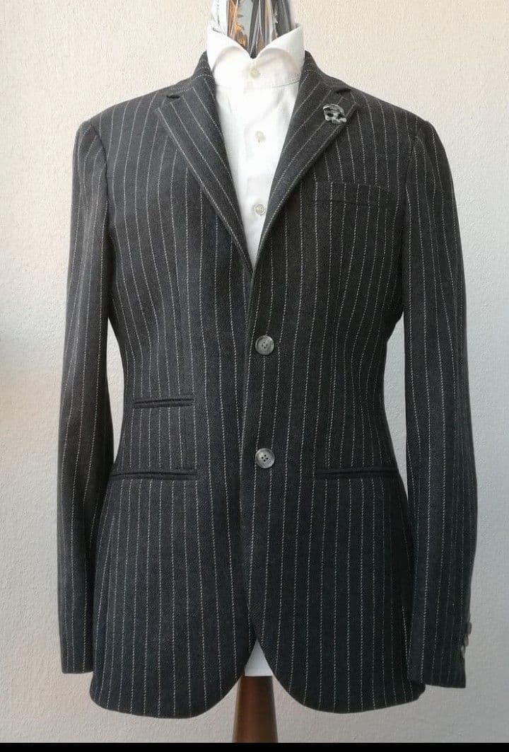 HYDROGEN ハイドロゲン　カシミヤ　ストライプ柄ジャケット