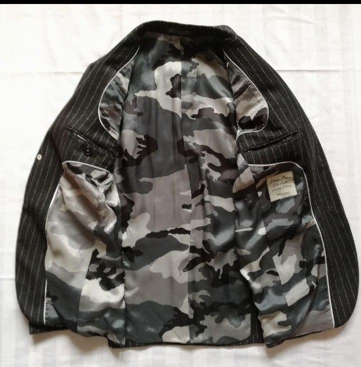 HYDROGEN ハイドロゲン　カシミヤ　ストライプ柄ジャケット