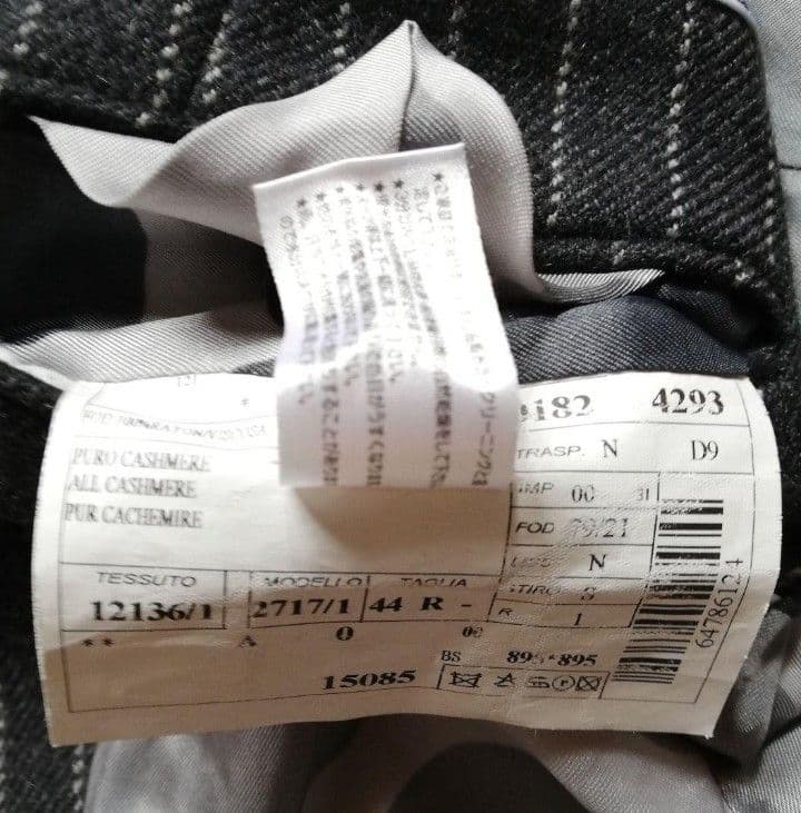 HYDROGEN ハイドロゲン　カシミヤ　ストライプ柄ジャケット