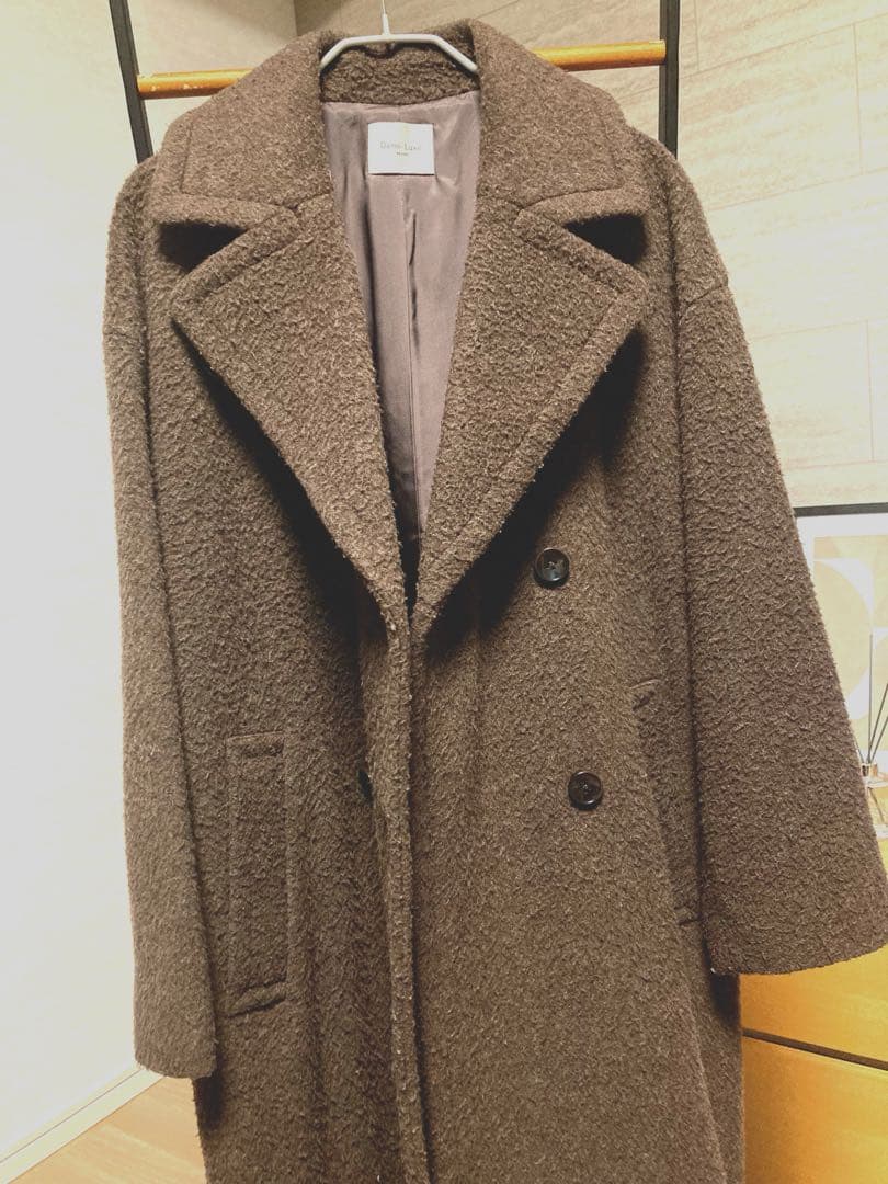 Demi-Luxe BEAMS ナッピングウールダブルブレストコート