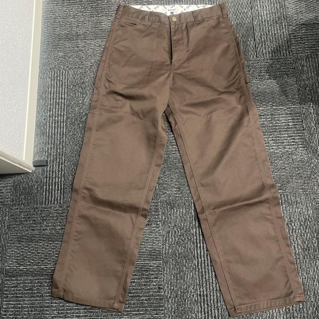 schottブラウン チノパン バックポケット付き