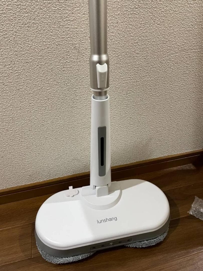 スプレーと回転機能を備えたコードレス電動モップ 長さ調節可 乾湿両用
