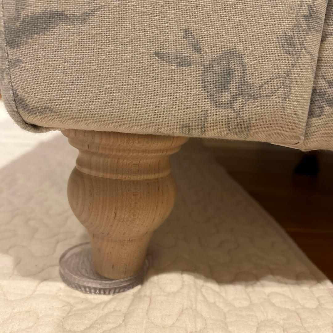 コロニアルチェック　S2ソファ　1.5シーター　Roses Blue